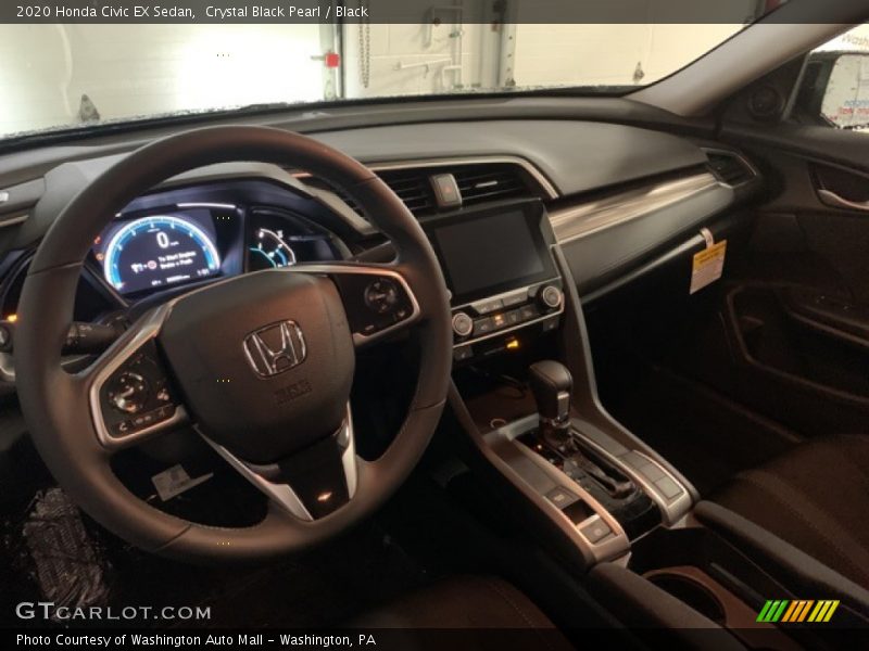 Crystal Black Pearl / Black 2020 Honda Civic EX Sedan