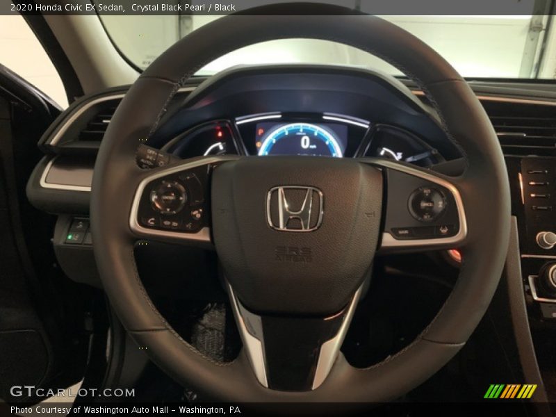 Crystal Black Pearl / Black 2020 Honda Civic EX Sedan