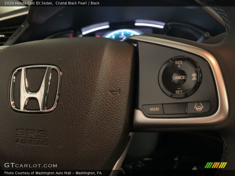 Crystal Black Pearl / Black 2020 Honda Civic EX Sedan