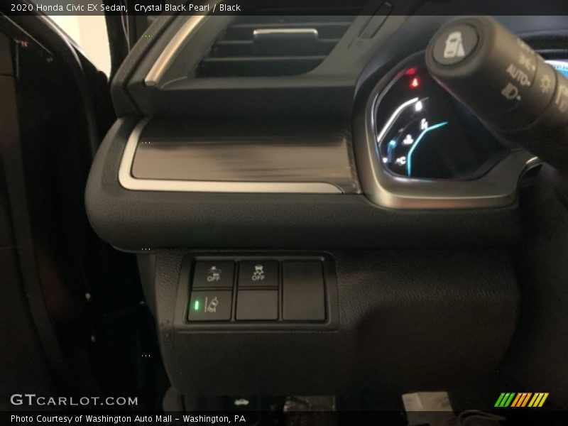 Crystal Black Pearl / Black 2020 Honda Civic EX Sedan