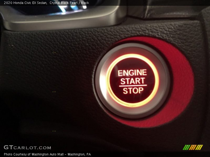Crystal Black Pearl / Black 2020 Honda Civic EX Sedan