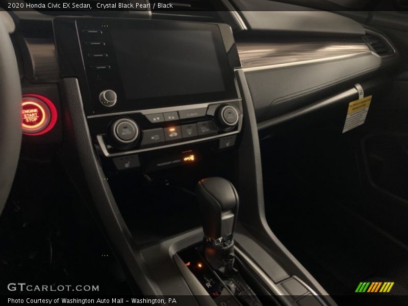 Crystal Black Pearl / Black 2020 Honda Civic EX Sedan