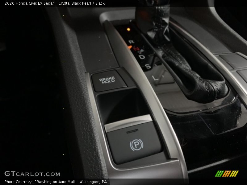 Crystal Black Pearl / Black 2020 Honda Civic EX Sedan