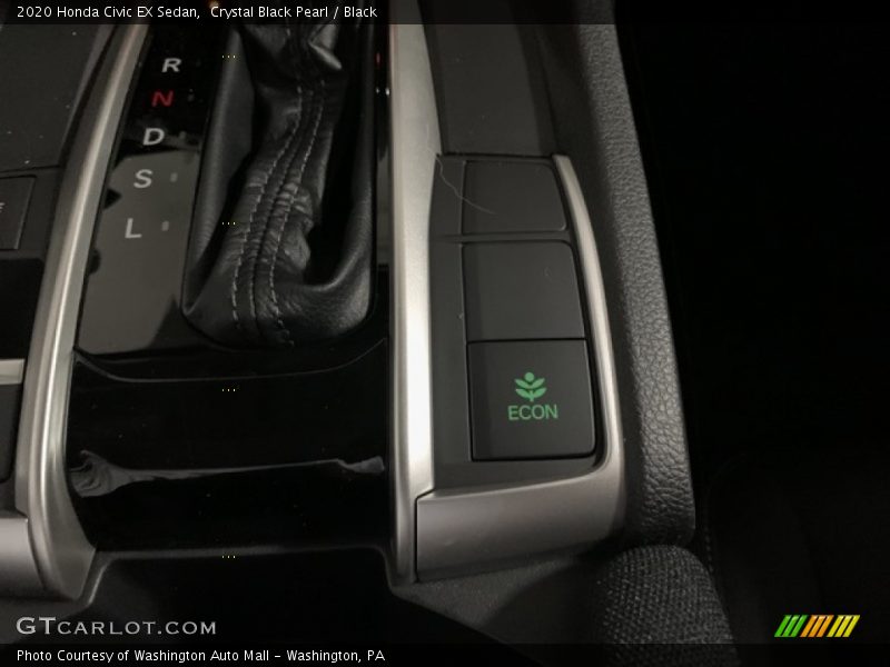 Crystal Black Pearl / Black 2020 Honda Civic EX Sedan