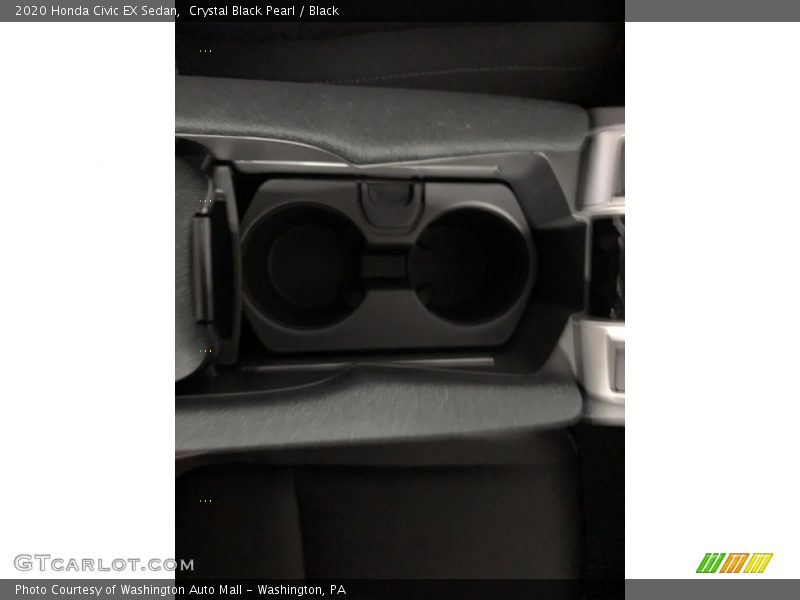 Crystal Black Pearl / Black 2020 Honda Civic EX Sedan
