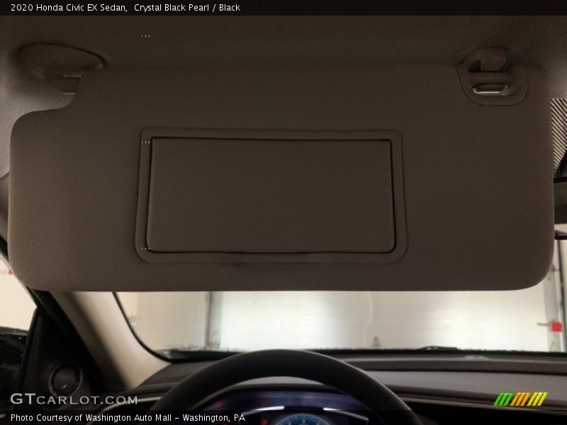 Crystal Black Pearl / Black 2020 Honda Civic EX Sedan