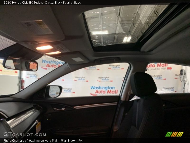 Crystal Black Pearl / Black 2020 Honda Civic EX Sedan