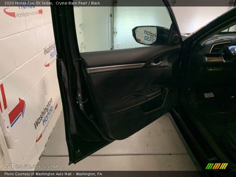Crystal Black Pearl / Black 2020 Honda Civic EX Sedan