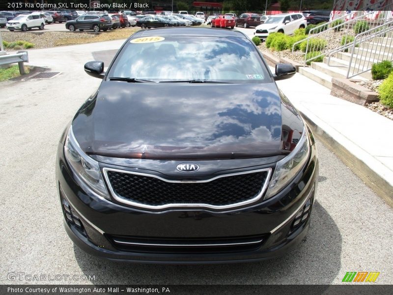 Ebony Black / Black 2015 Kia Optima SXL Turbo