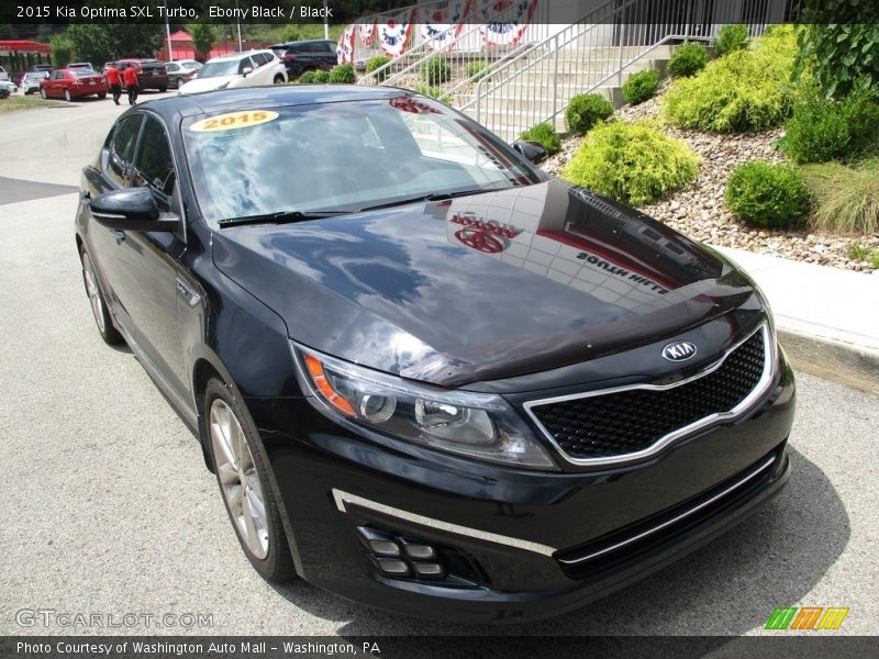 Ebony Black / Black 2015 Kia Optima SXL Turbo