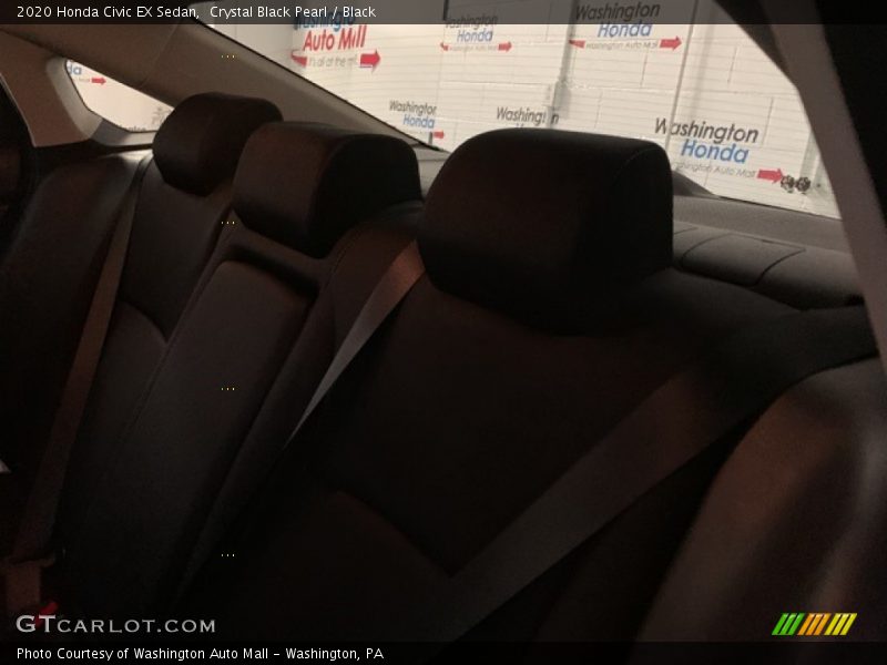 Crystal Black Pearl / Black 2020 Honda Civic EX Sedan