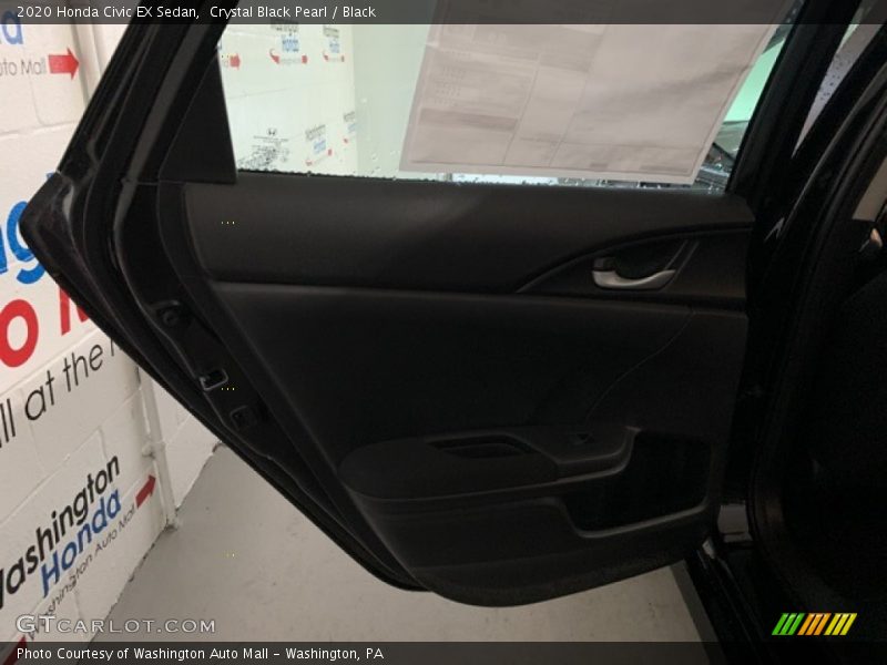 Crystal Black Pearl / Black 2020 Honda Civic EX Sedan