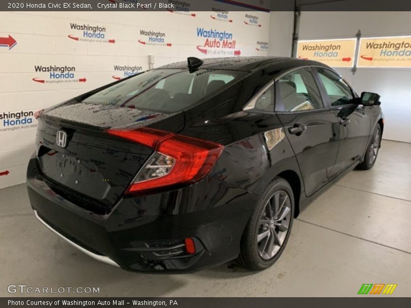 Crystal Black Pearl / Black 2020 Honda Civic EX Sedan