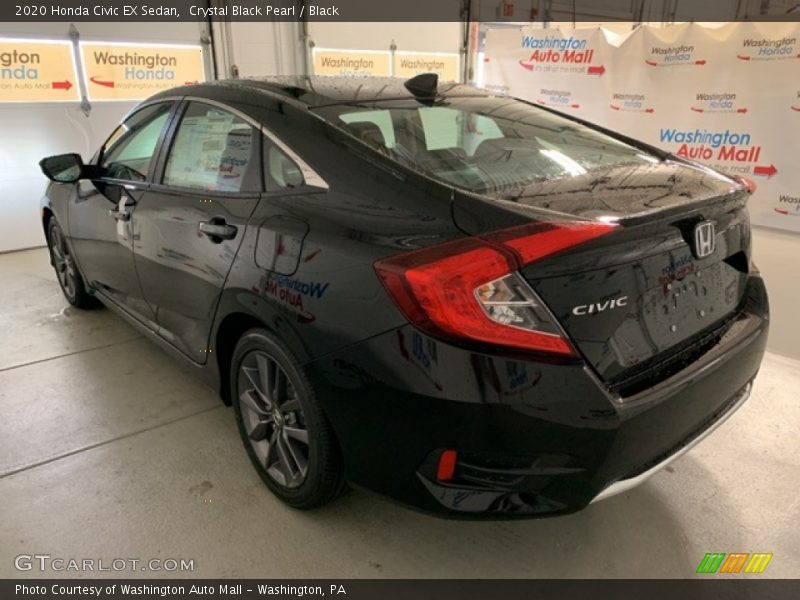 Crystal Black Pearl / Black 2020 Honda Civic EX Sedan