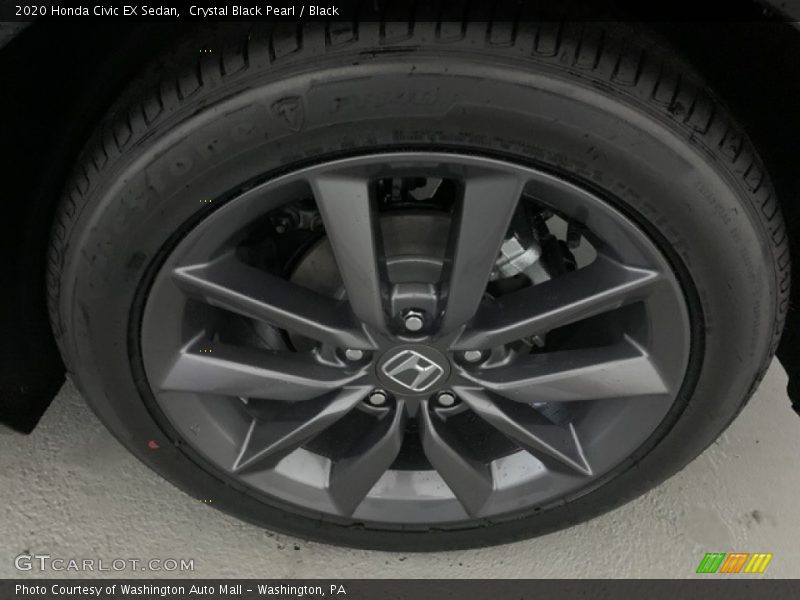 Crystal Black Pearl / Black 2020 Honda Civic EX Sedan