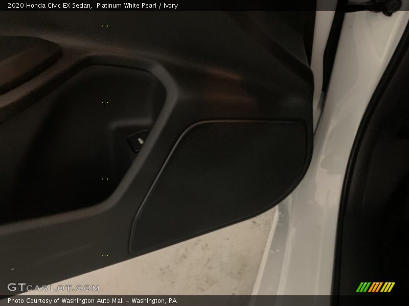 Platinum White Pearl / Ivory 2020 Honda Civic EX Sedan