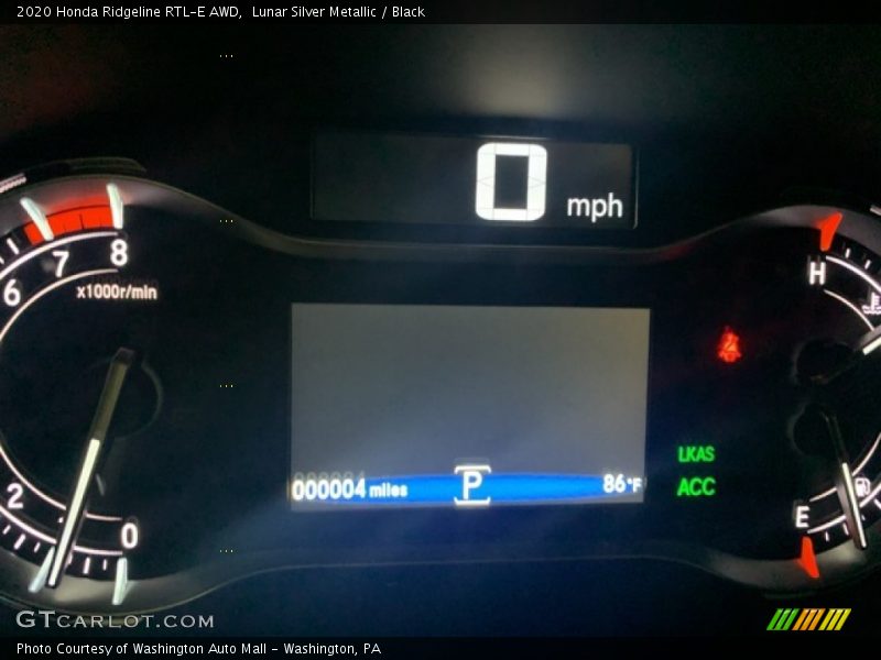 Lunar Silver Metallic / Black 2020 Honda Ridgeline RTL-E AWD