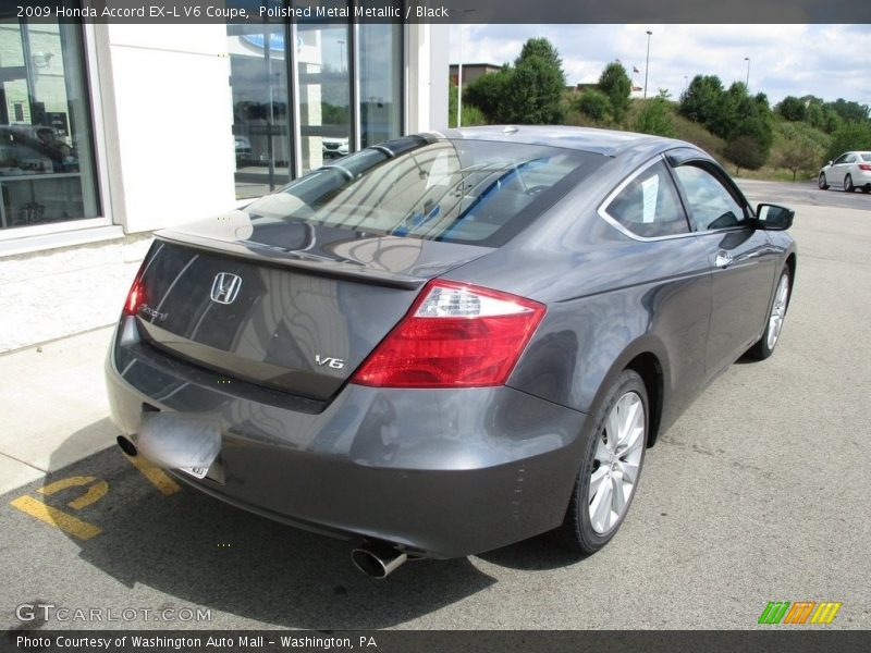 Polished Metal Metallic / Black 2009 Honda Accord EX-L V6 Coupe