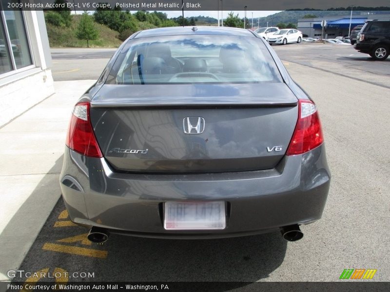 Polished Metal Metallic / Black 2009 Honda Accord EX-L V6 Coupe