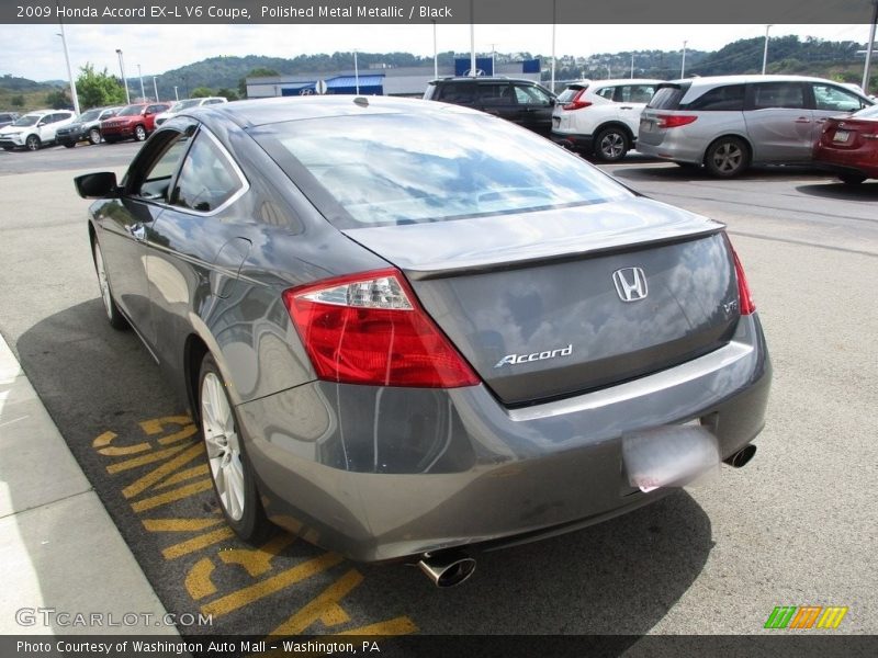 Polished Metal Metallic / Black 2009 Honda Accord EX-L V6 Coupe