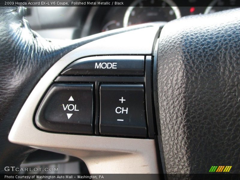 Polished Metal Metallic / Black 2009 Honda Accord EX-L V6 Coupe