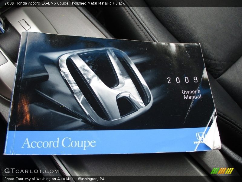 Polished Metal Metallic / Black 2009 Honda Accord EX-L V6 Coupe