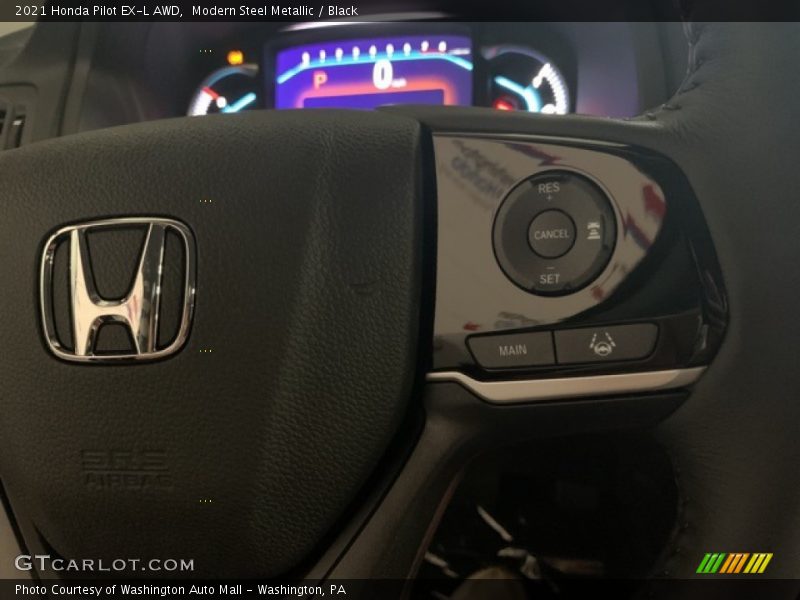 Modern Steel Metallic / Black 2021 Honda Pilot EX-L AWD