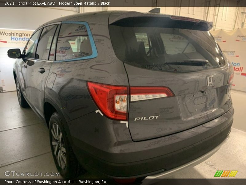 Modern Steel Metallic / Black 2021 Honda Pilot EX-L AWD