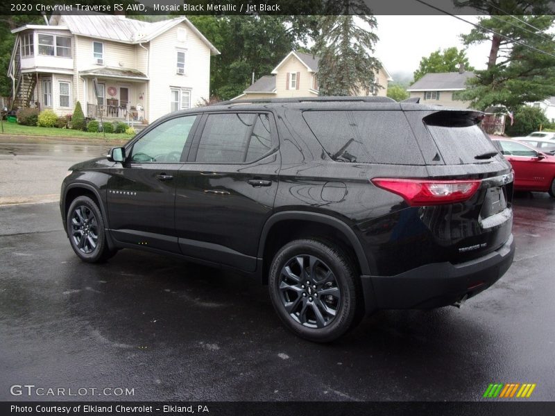 Mosaic Black Metallic / Jet Black 2020 Chevrolet Traverse RS AWD