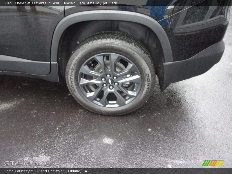Mosaic Black Metallic / Jet Black 2020 Chevrolet Traverse RS AWD