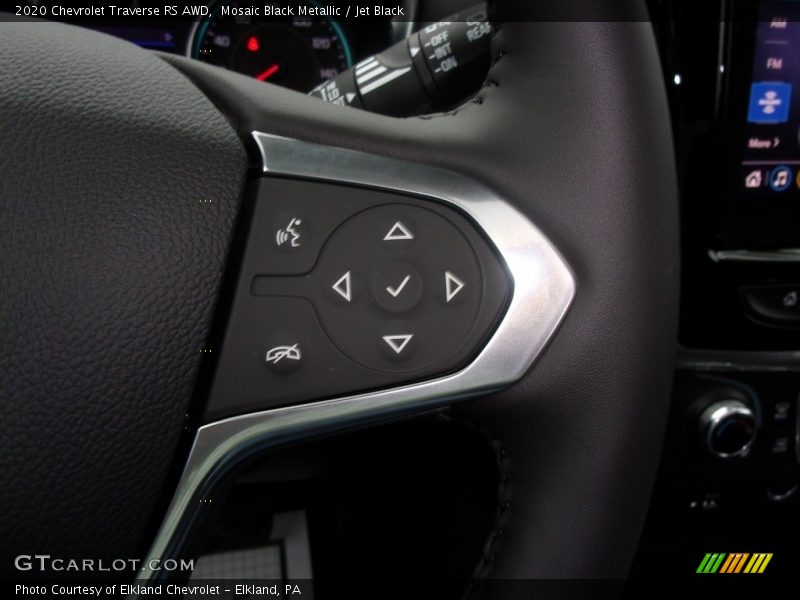 Mosaic Black Metallic / Jet Black 2020 Chevrolet Traverse RS AWD