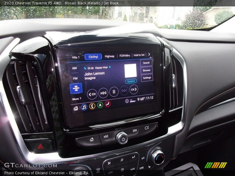 Mosaic Black Metallic / Jet Black 2020 Chevrolet Traverse RS AWD