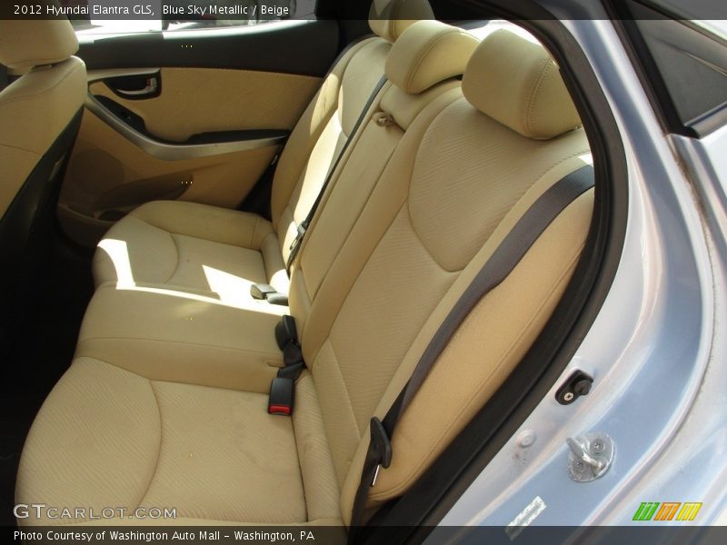 Blue Sky Metallic / Beige 2012 Hyundai Elantra GLS