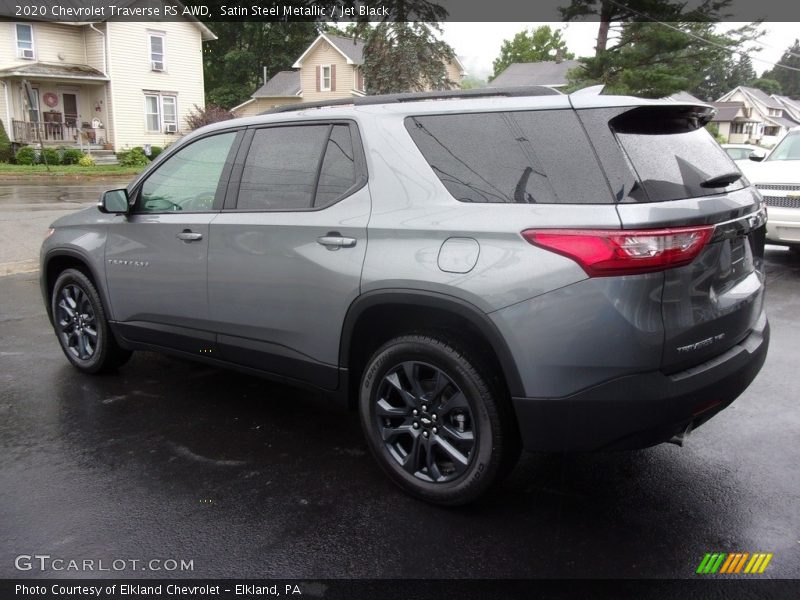 Satin Steel Metallic / Jet Black 2020 Chevrolet Traverse RS AWD