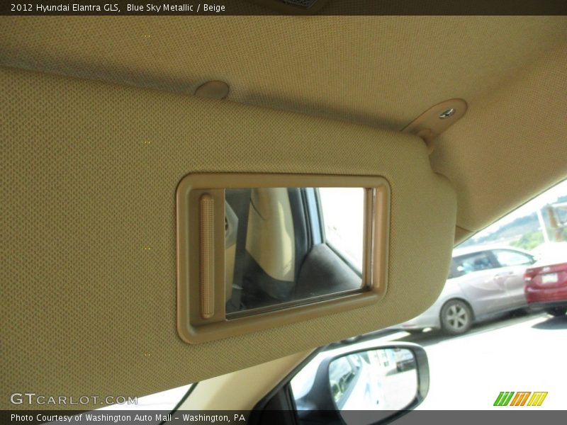 Blue Sky Metallic / Beige 2012 Hyundai Elantra GLS