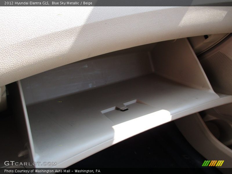 Blue Sky Metallic / Beige 2012 Hyundai Elantra GLS