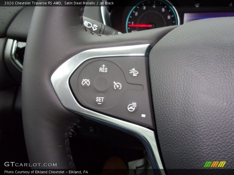 Satin Steel Metallic / Jet Black 2020 Chevrolet Traverse RS AWD