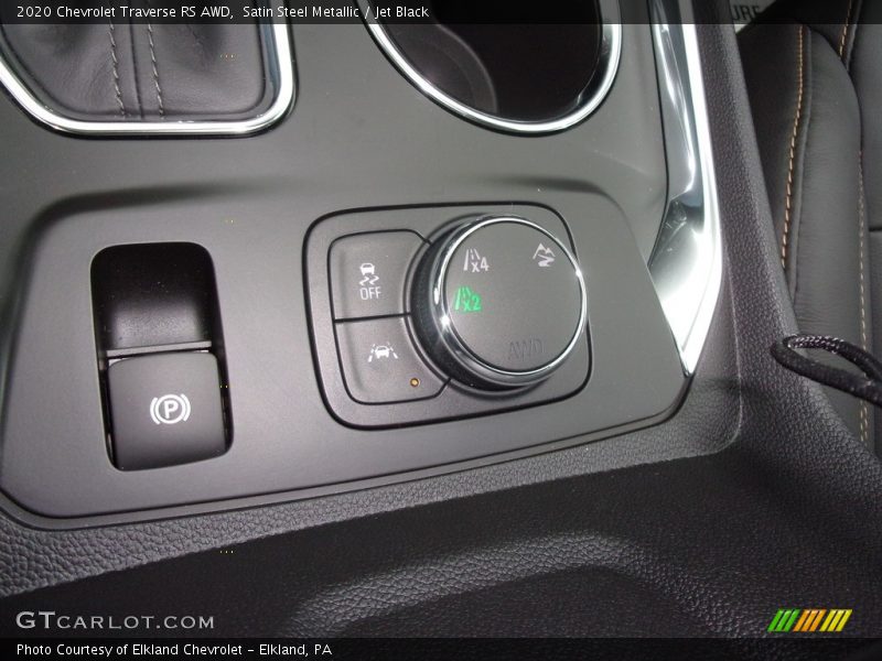 Satin Steel Metallic / Jet Black 2020 Chevrolet Traverse RS AWD