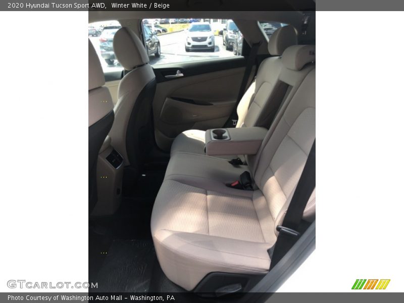 Winter White / Beige 2020 Hyundai Tucson Sport AWD