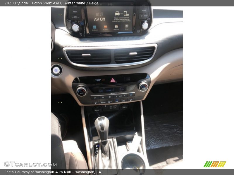 Winter White / Beige 2020 Hyundai Tucson Sport AWD