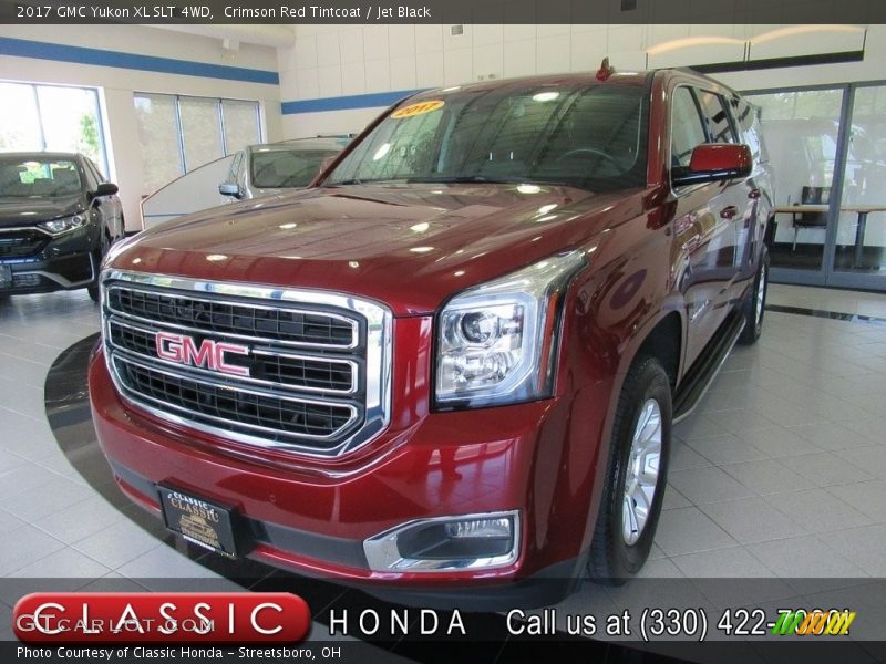 Crimson Red Tintcoat / Jet Black 2017 GMC Yukon XL SLT 4WD