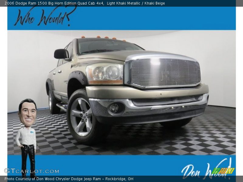 Light Khaki Metallic / Khaki Beige 2006 Dodge Ram 1500 Big Horn Edition Quad Cab 4x4