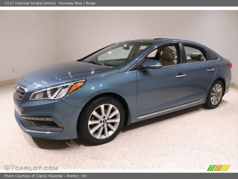 Nouveau Blue / Beige 2017 Hyundai Sonata Limited