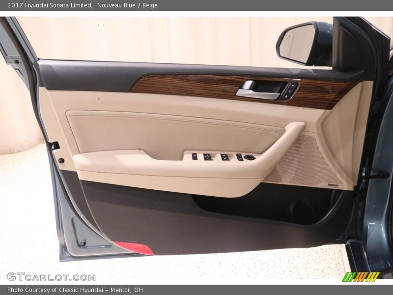 Nouveau Blue / Beige 2017 Hyundai Sonata Limited