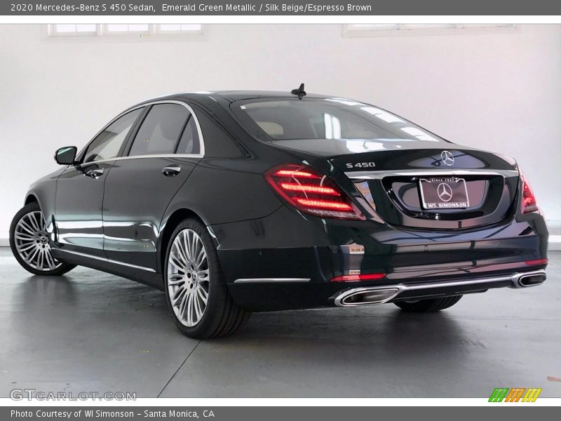 Emerald Green Metallic / Silk Beige/Espresso Brown 2020 Mercedes-Benz S 450 Sedan