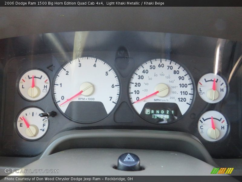 Light Khaki Metallic / Khaki Beige 2006 Dodge Ram 1500 Big Horn Edition Quad Cab 4x4