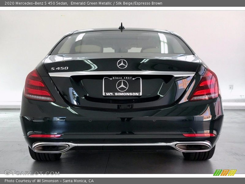 Emerald Green Metallic / Silk Beige/Espresso Brown 2020 Mercedes-Benz S 450 Sedan