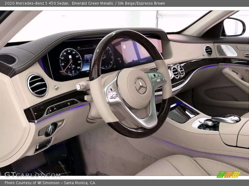 Emerald Green Metallic / Silk Beige/Espresso Brown 2020 Mercedes-Benz S 450 Sedan
