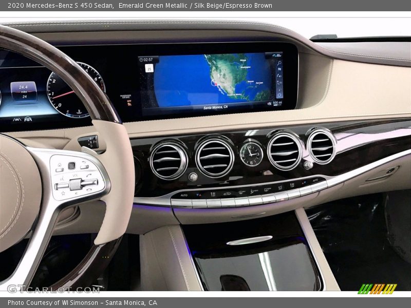 Emerald Green Metallic / Silk Beige/Espresso Brown 2020 Mercedes-Benz S 450 Sedan