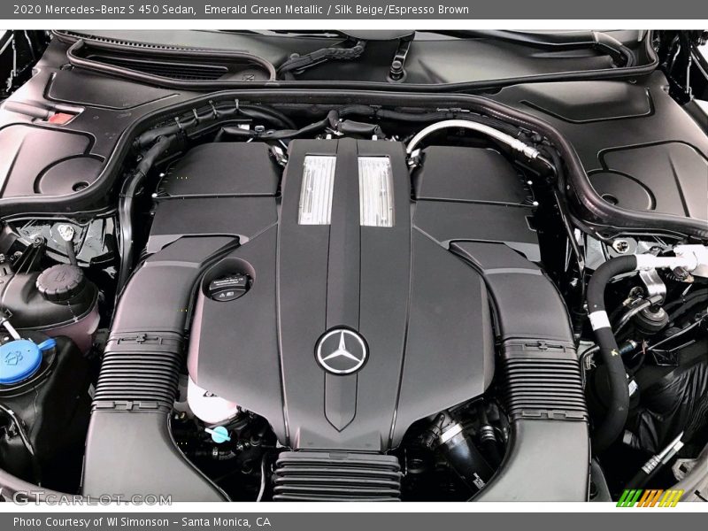 Emerald Green Metallic / Silk Beige/Espresso Brown 2020 Mercedes-Benz S 450 Sedan